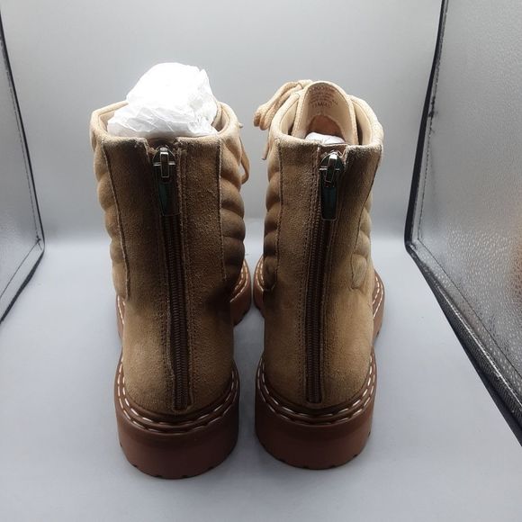 Vince Camuto Beige Combat Boots Sz 11 NIB - Picture 7 of 11